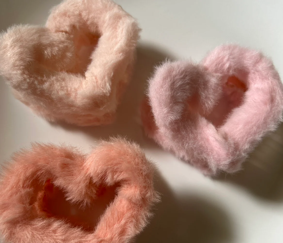 Heart fur clips 1