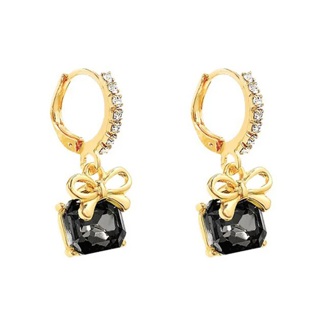 Korean bow drop earring 1