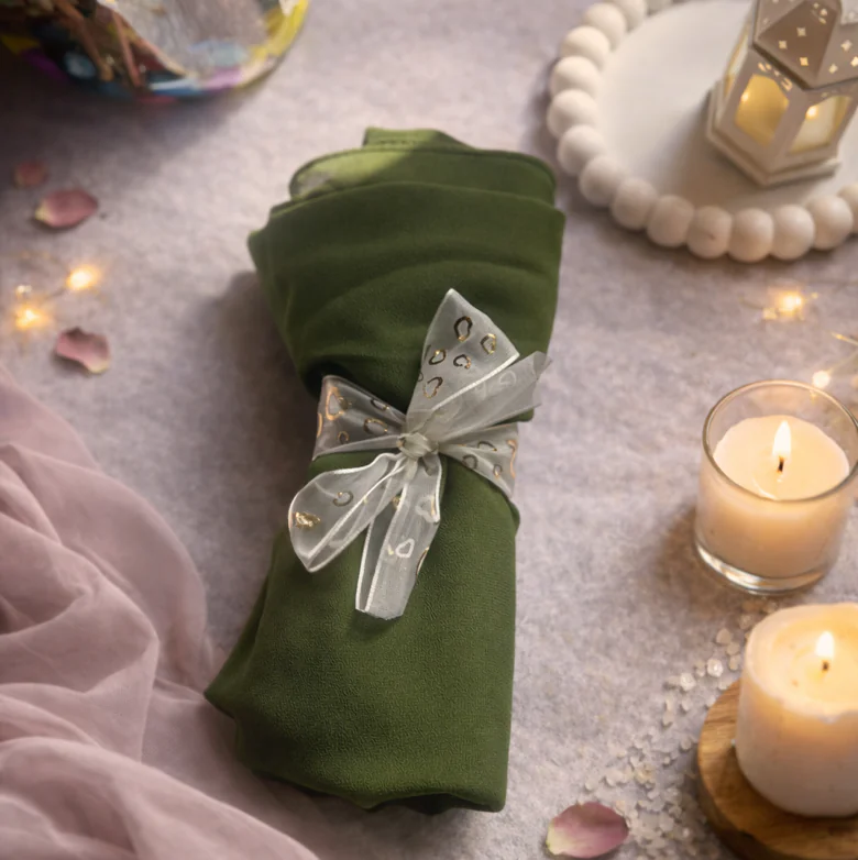 Olive green chiffon hijab