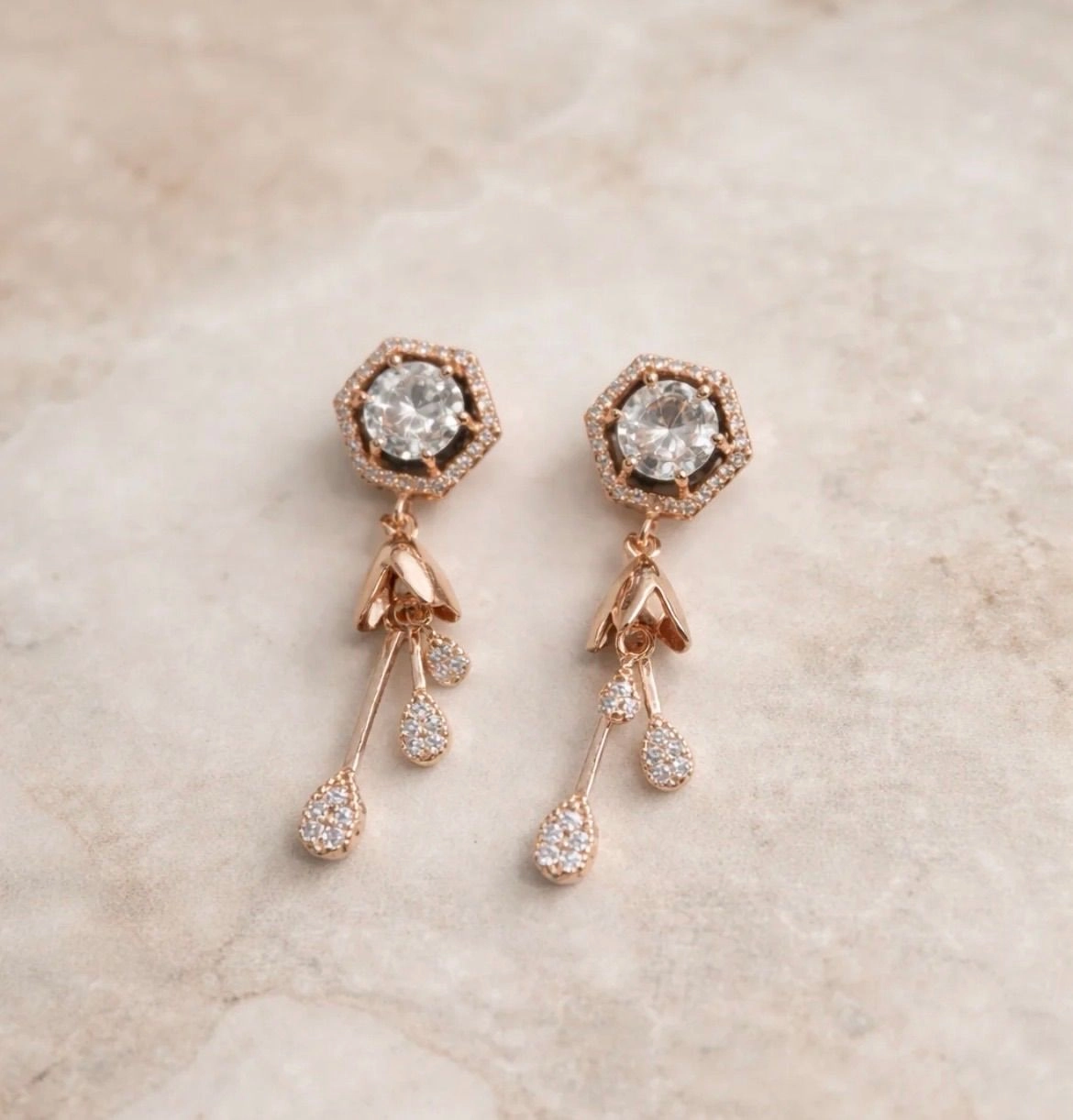 Cz antitarnish earrings