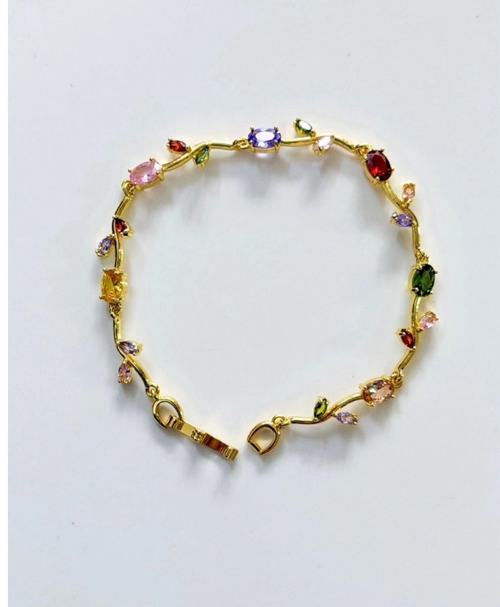 Multicolour tulip bracelet