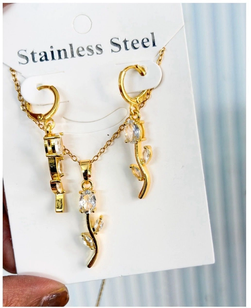 Combo tulip pendent earring set 2