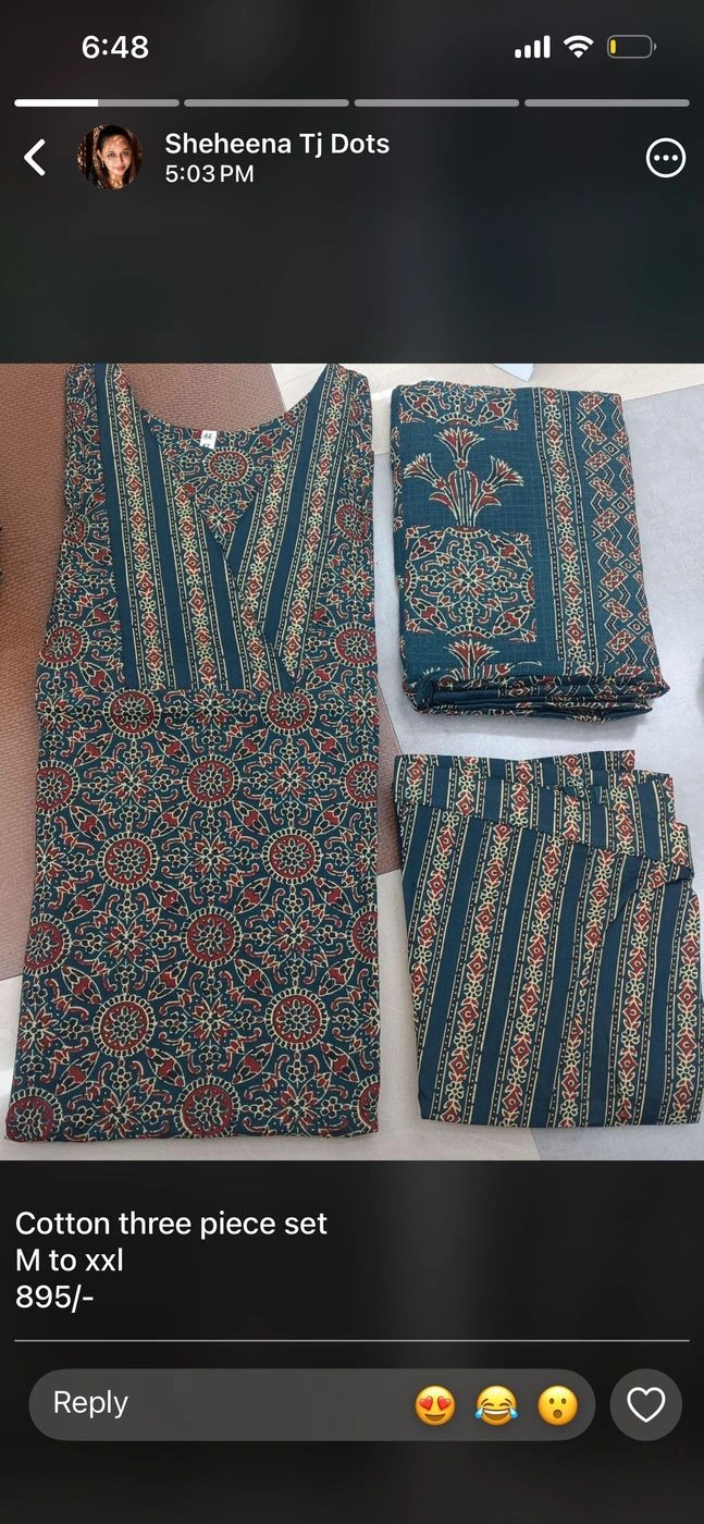Cotton 3 piece set 1