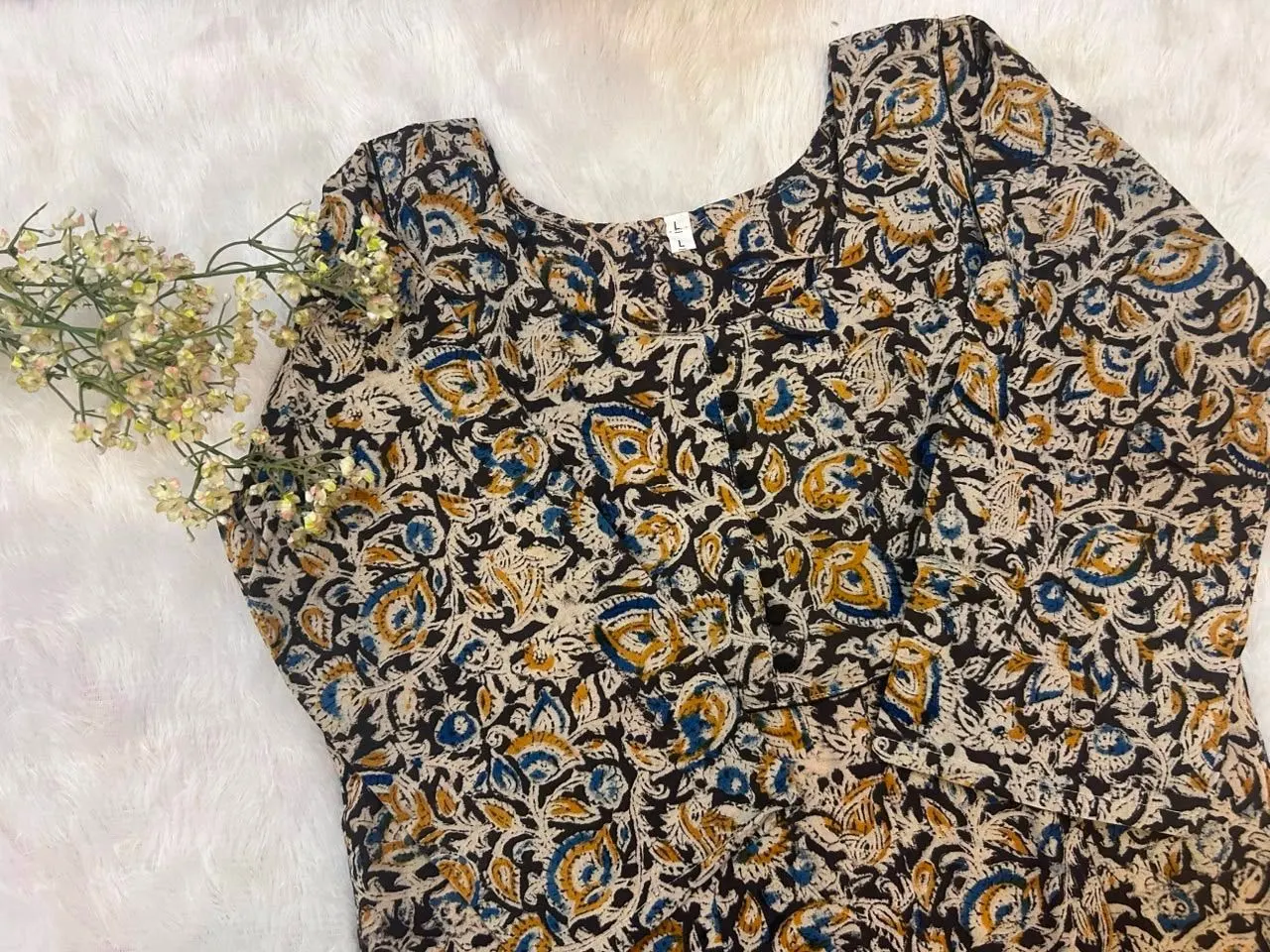 Kalamkari Aline kurti