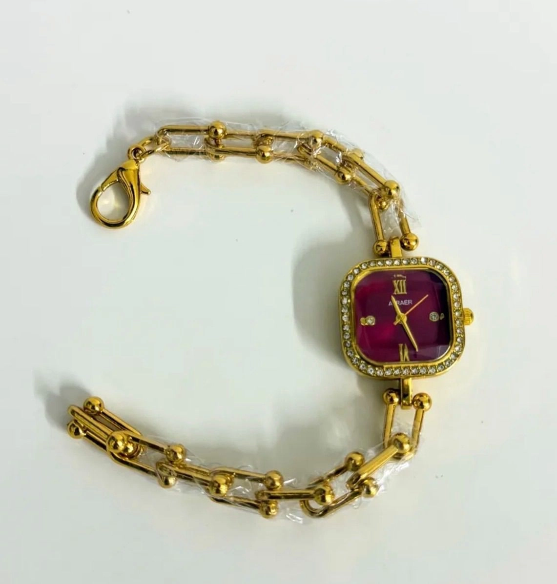 Square dial ( maroon) 1