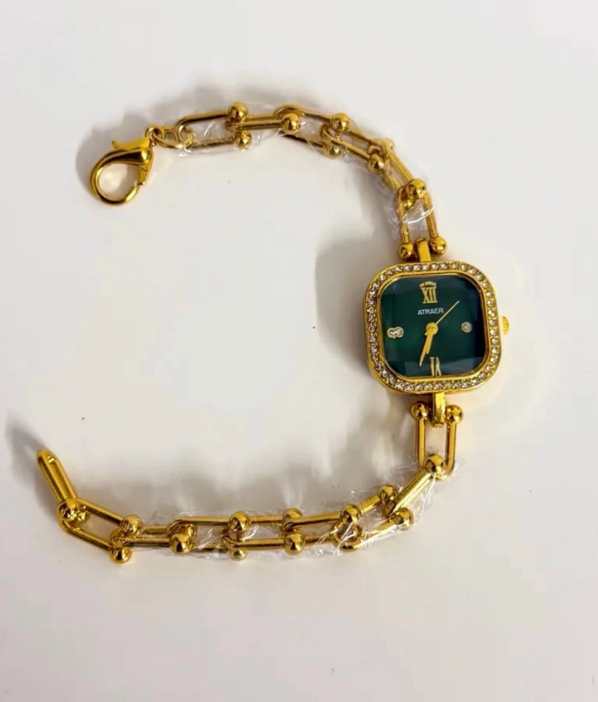 Square dial ( bottle green )