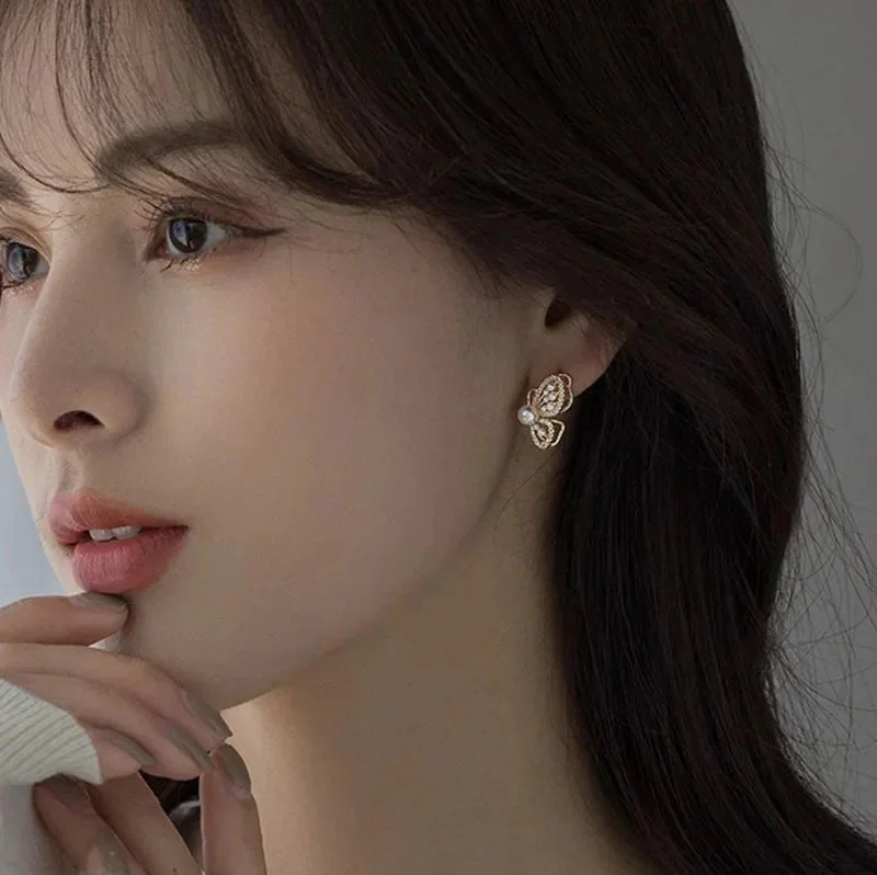 Elegant Butterfly Stud Earrings