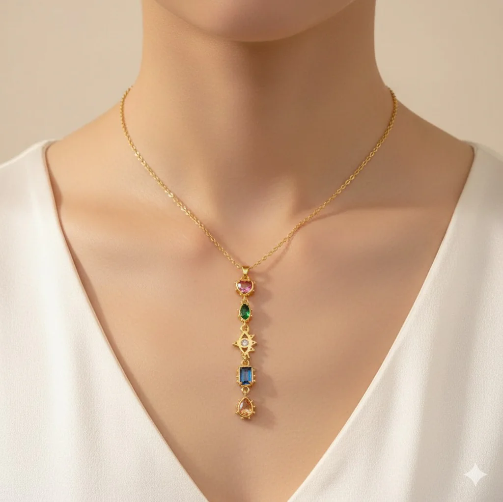 Colourful Multi Gemstone Necklace