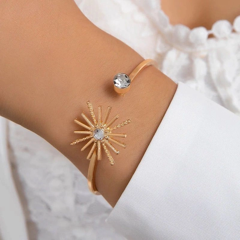 Golden Radiance Cuff Bracelet