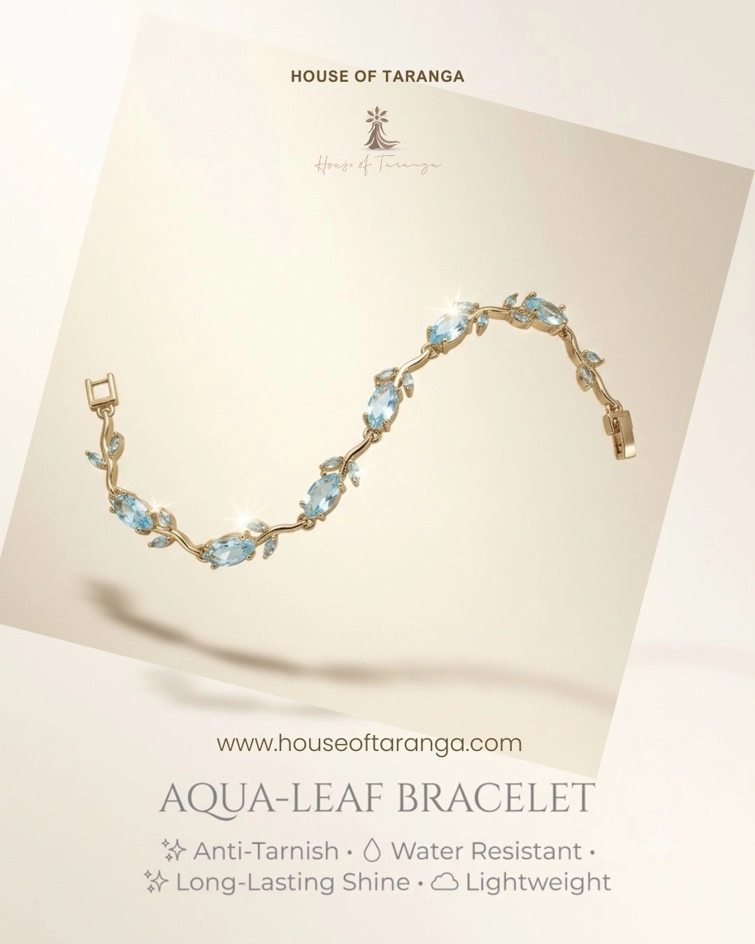 💎 AQUA-LEAF BRACELET 💙