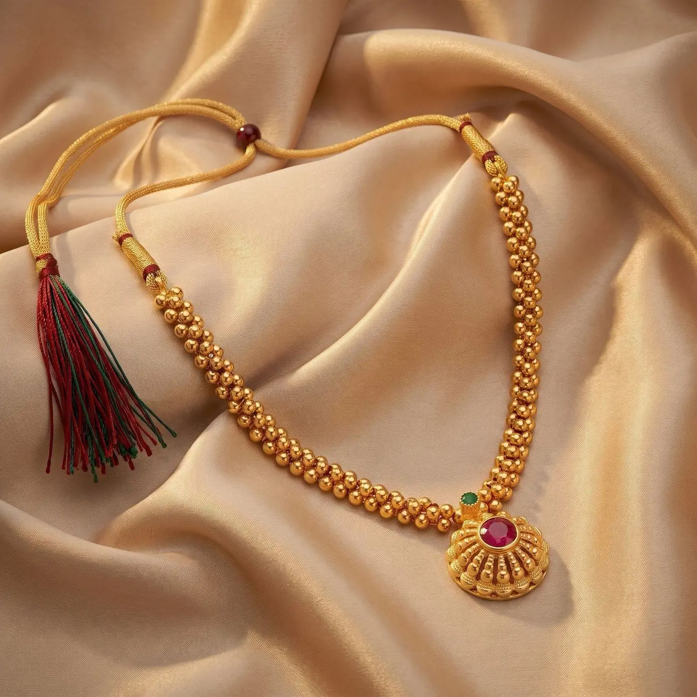 Rajeshwari Ruby Necklace