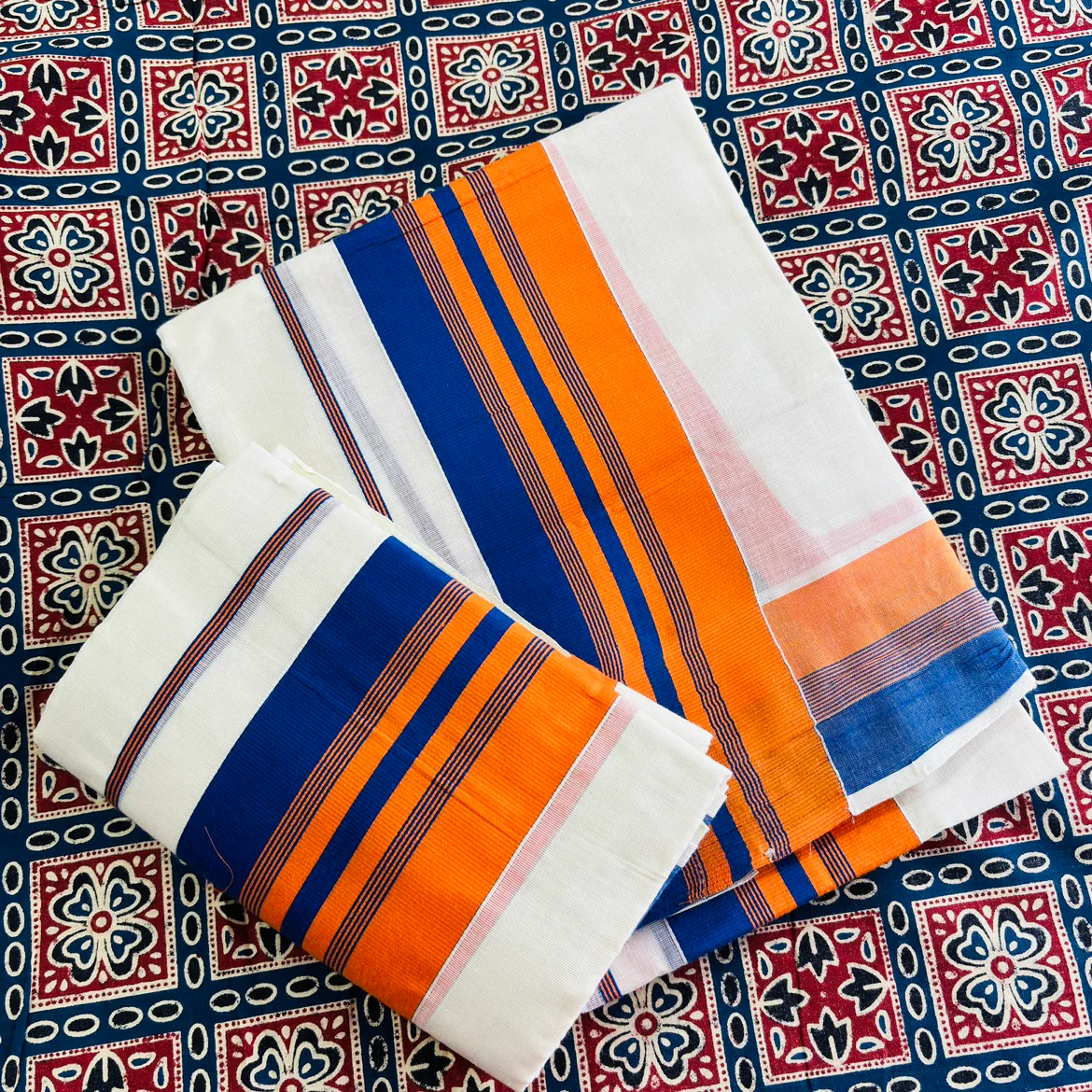 Double Colour Kattikara set Mund - BG 2