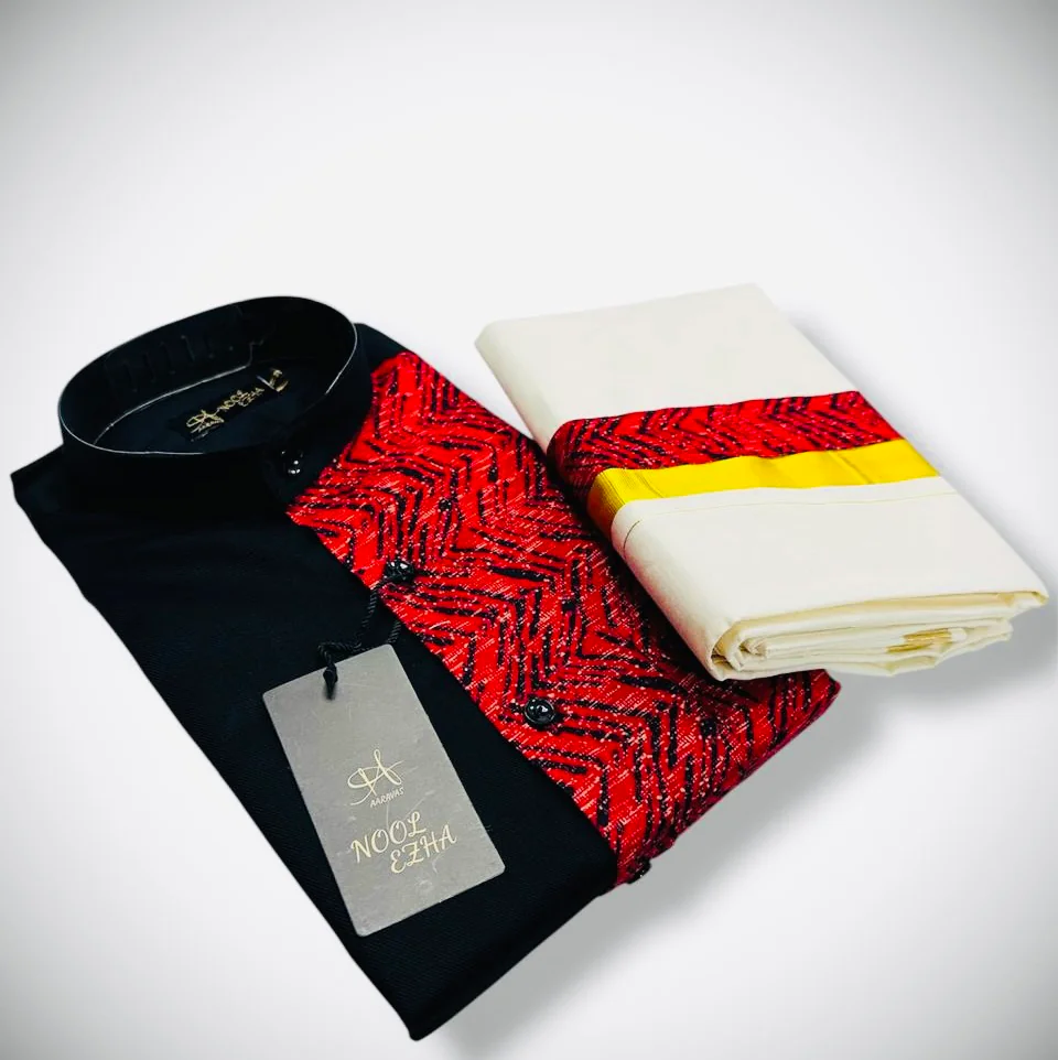 Traditional Shirt & Dhothi Combo 3