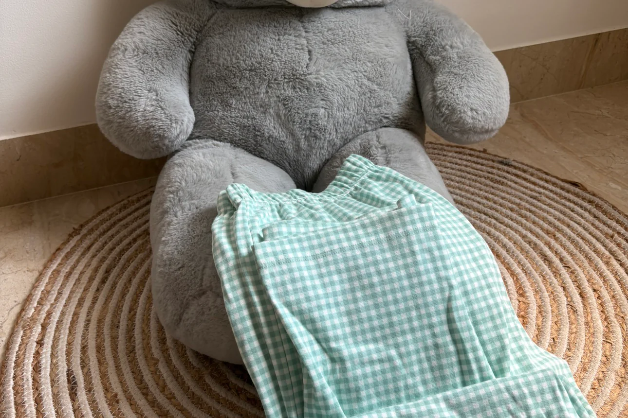 Green stripes 3/4 pant