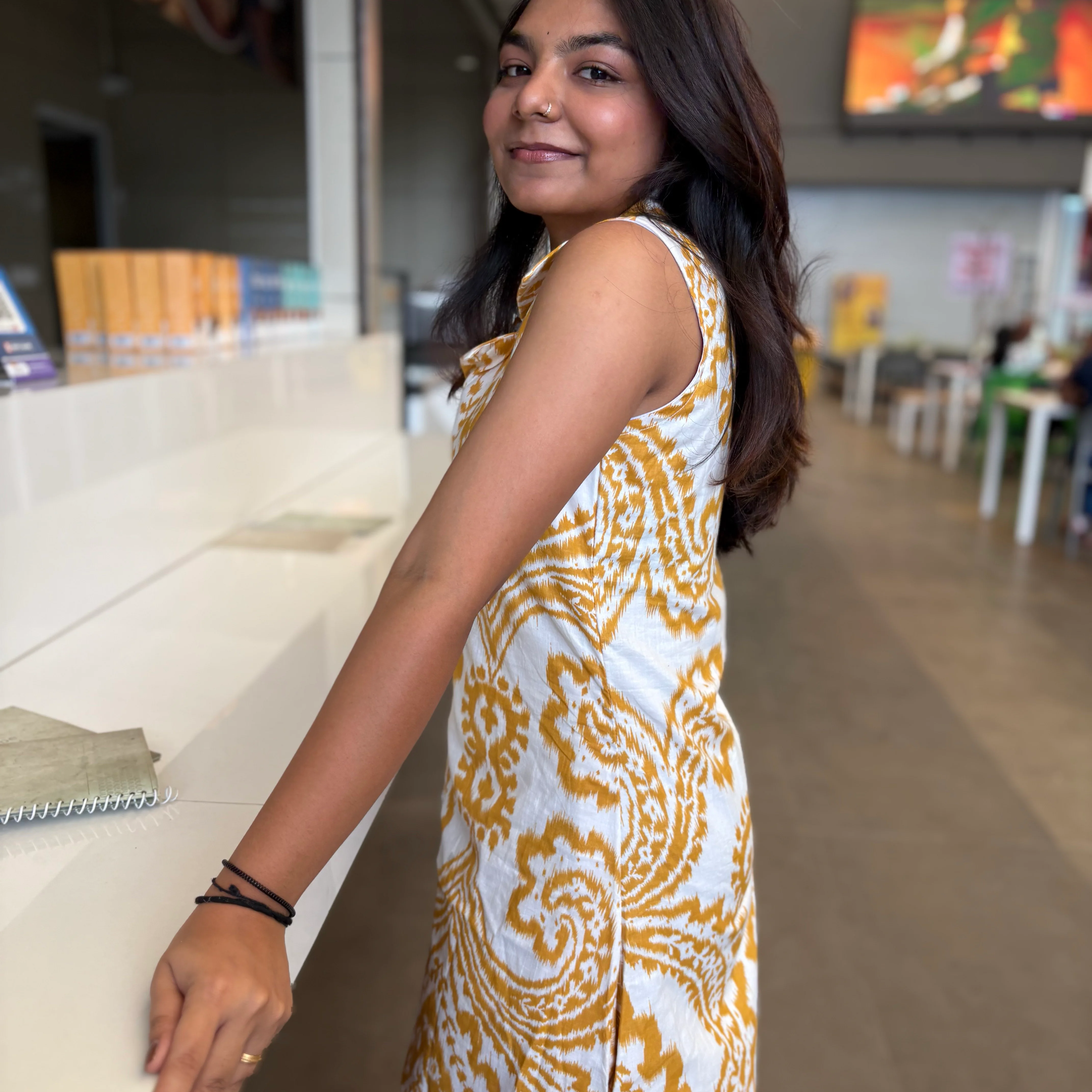 Mustard A line maxi 2