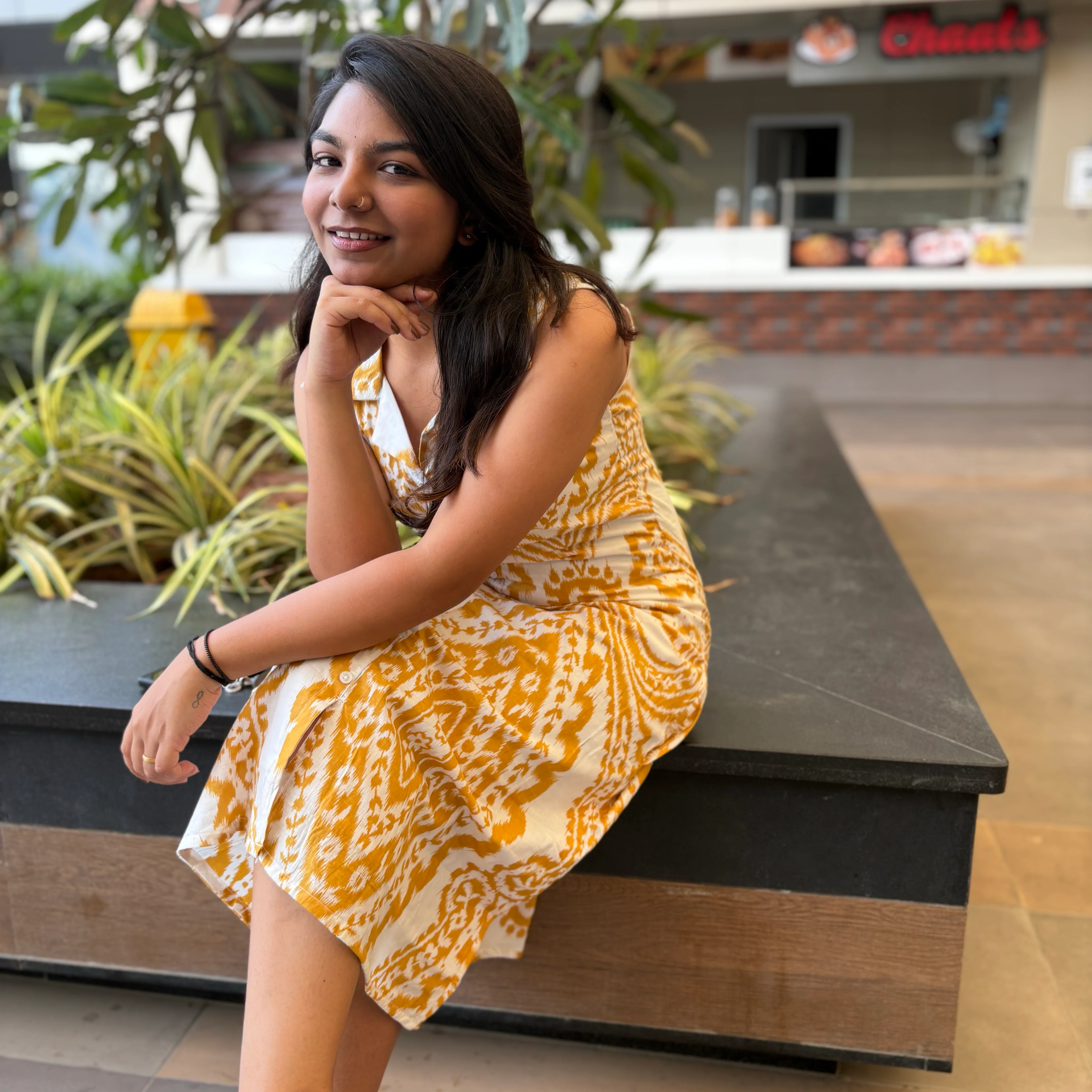 Mustard A line maxi 4