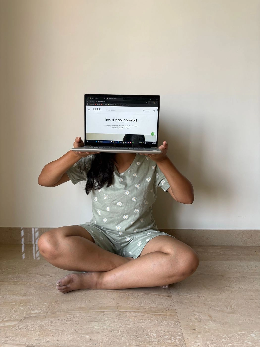 Daisy floral set (shorts set) 4