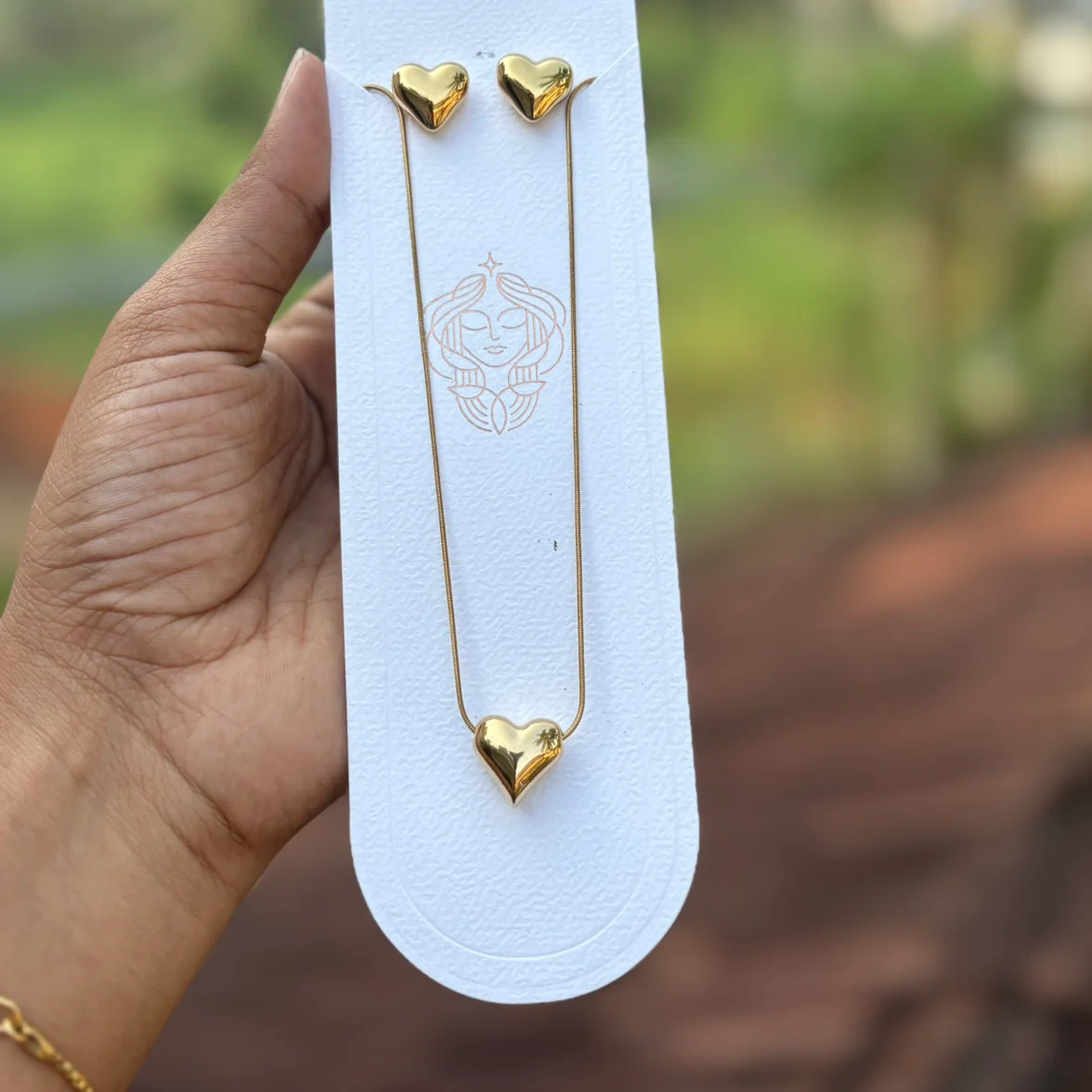 Heart pendant chain Set 2