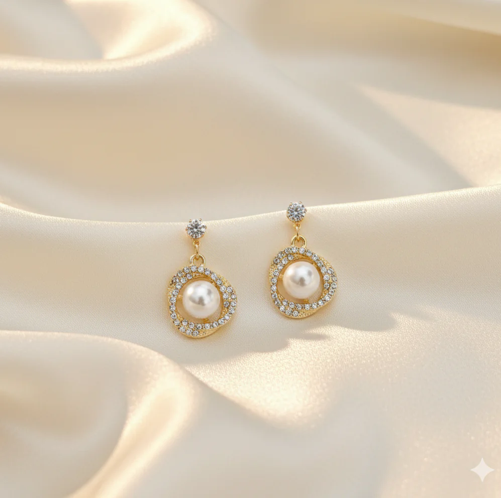 Pearl drop earring