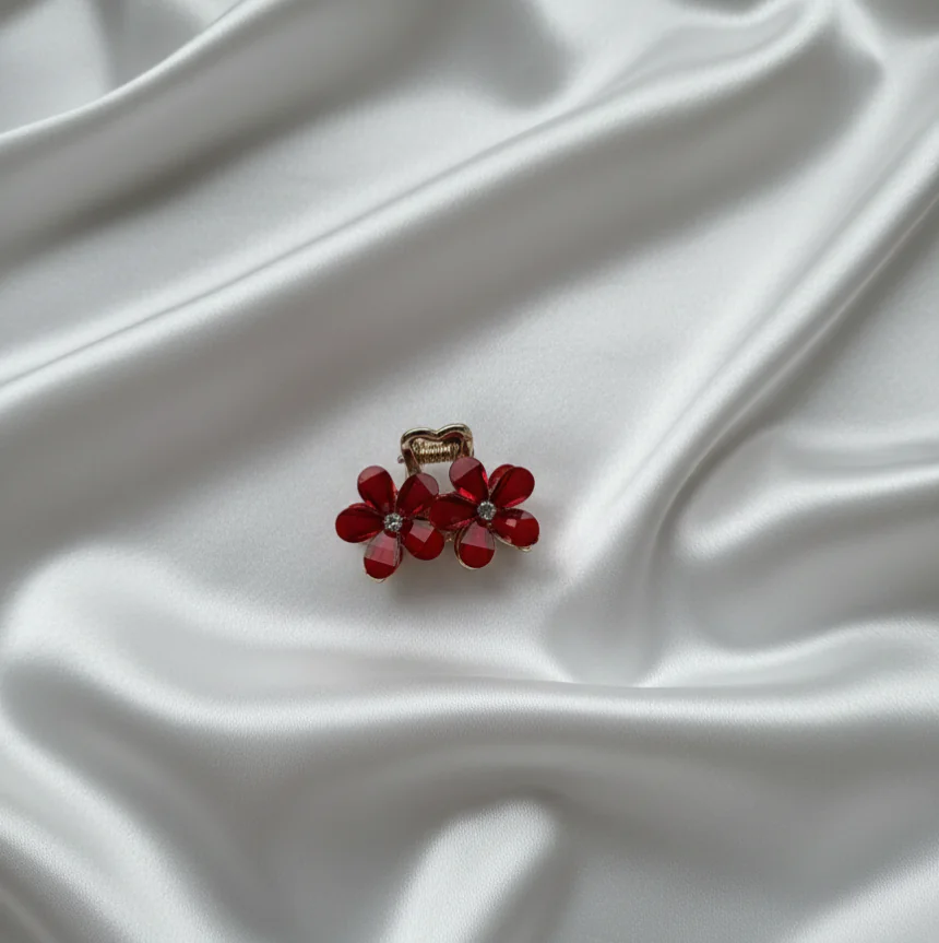 Floral Golden Metal Cluthes