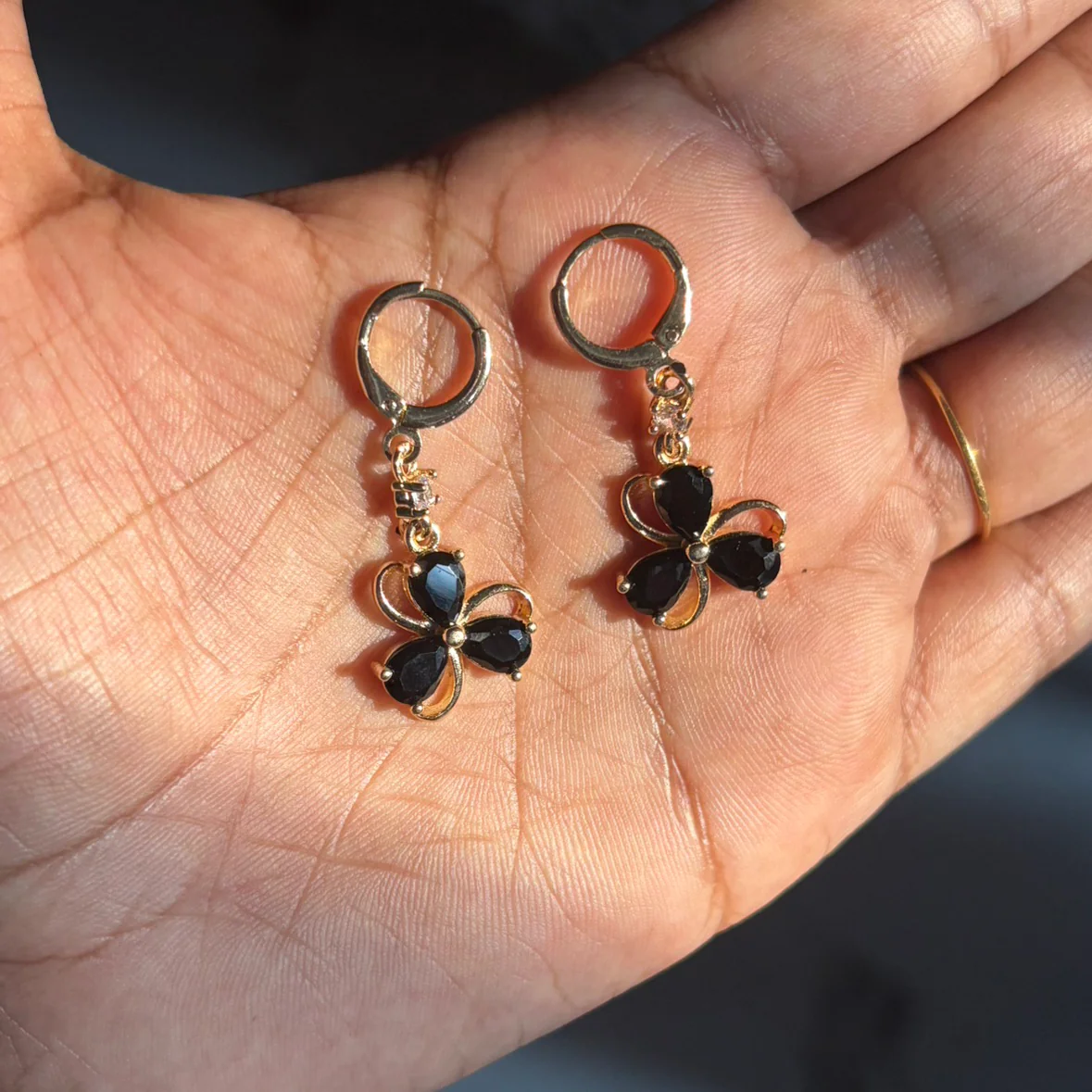 Black stone Bali Earring 2