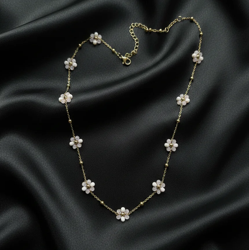 Anti tarnish flower chain 2