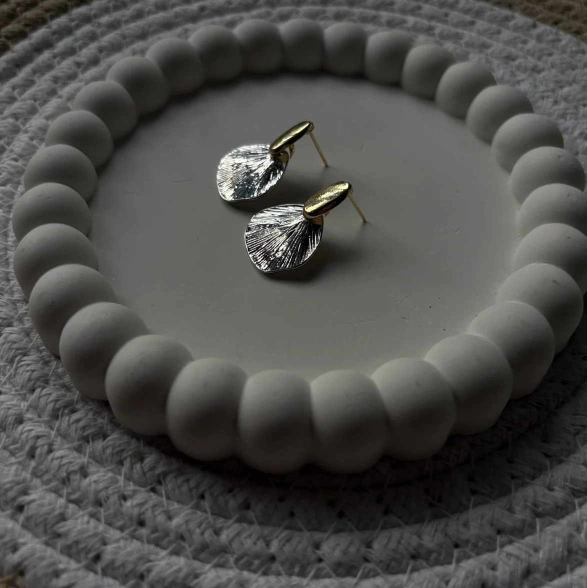 Leaf drop dangle earring 3