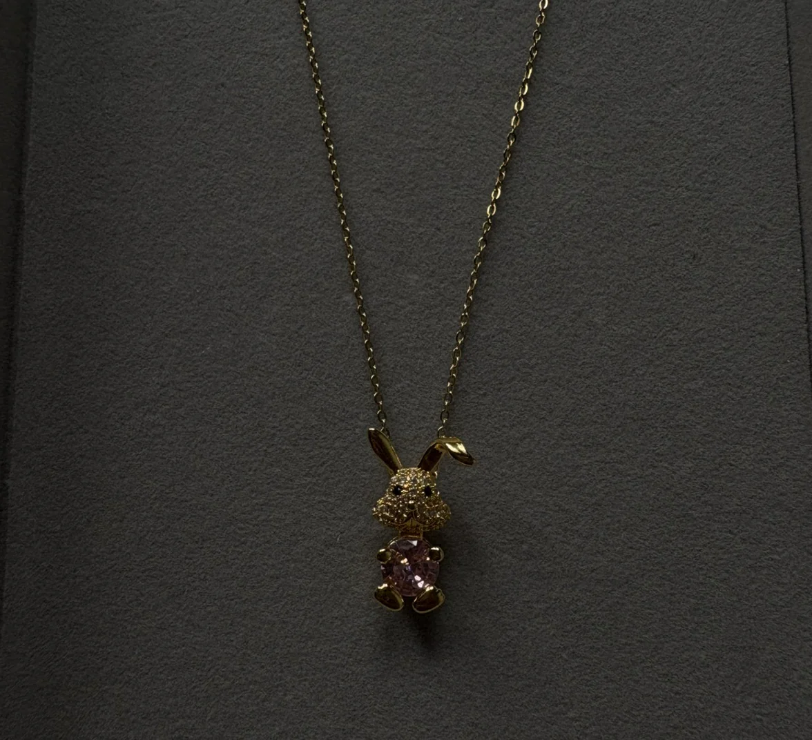 Rabbit pendant Anti tarnish Neklace 4