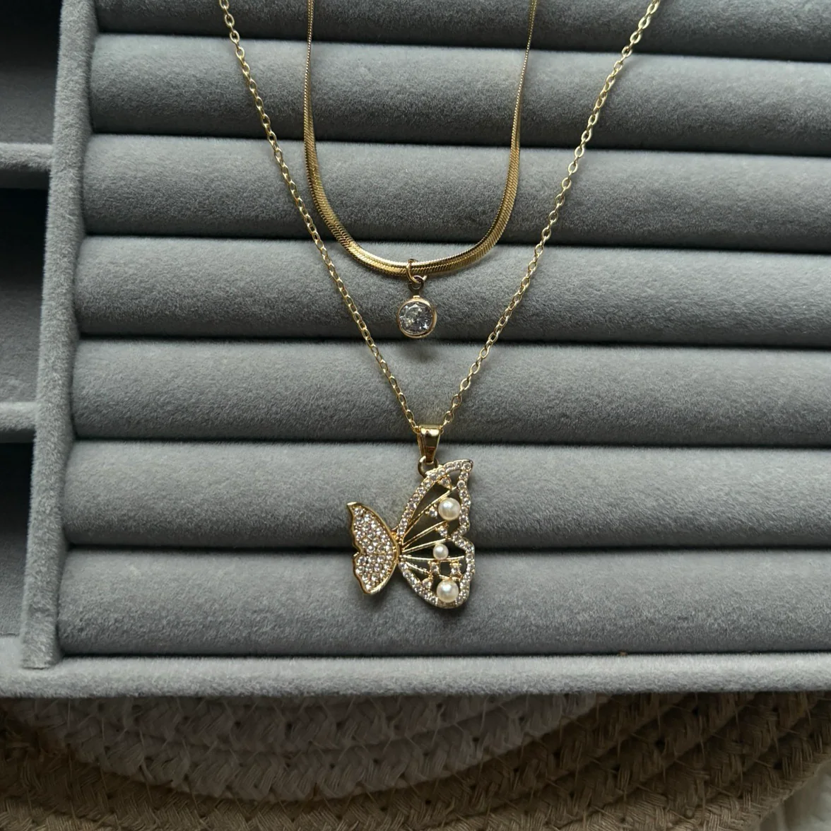 Double layer anti tarnish neklace 2