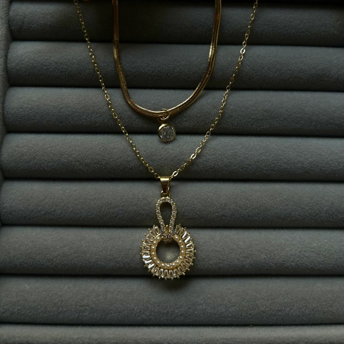 Anti tarnish Double Layer Neklace 2