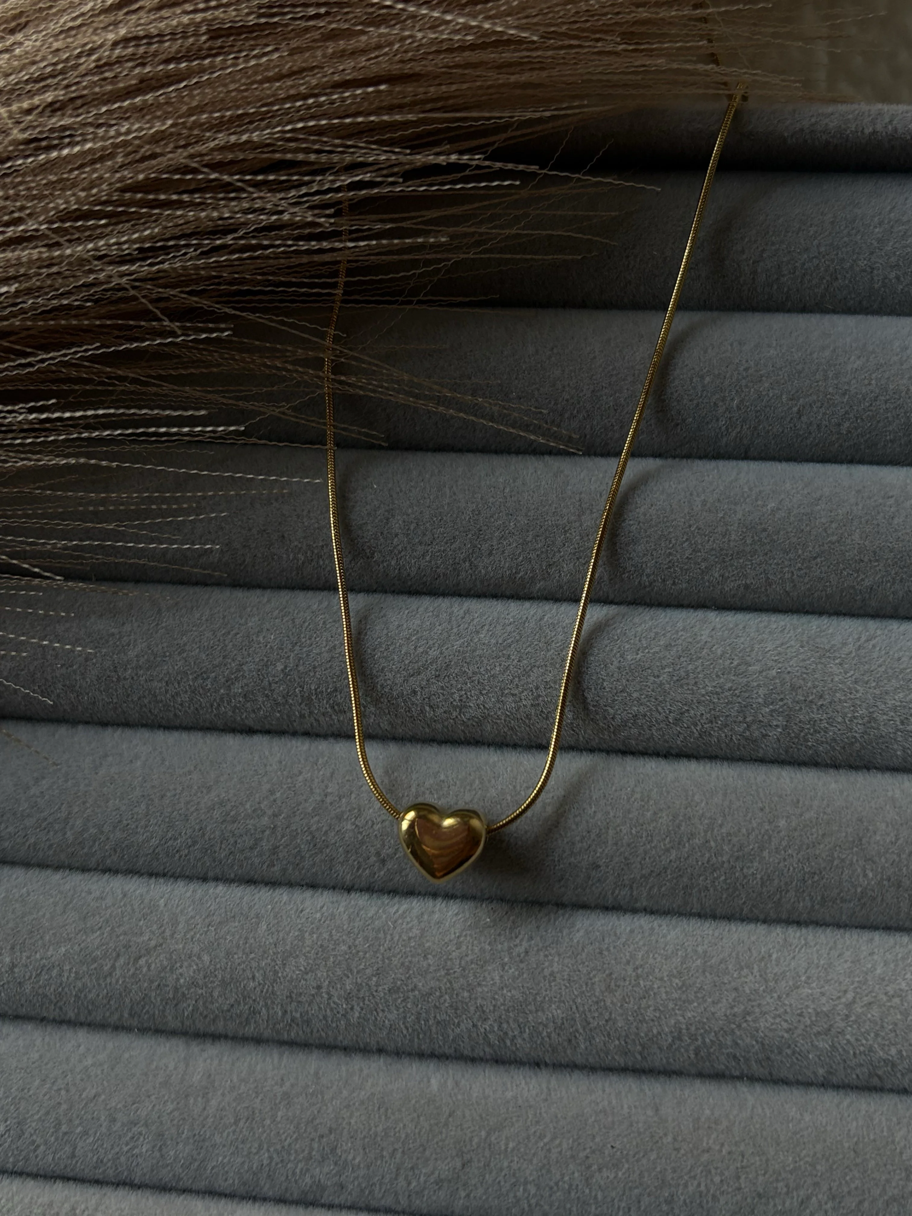 Anti tarnish Heart pendant Chain 3