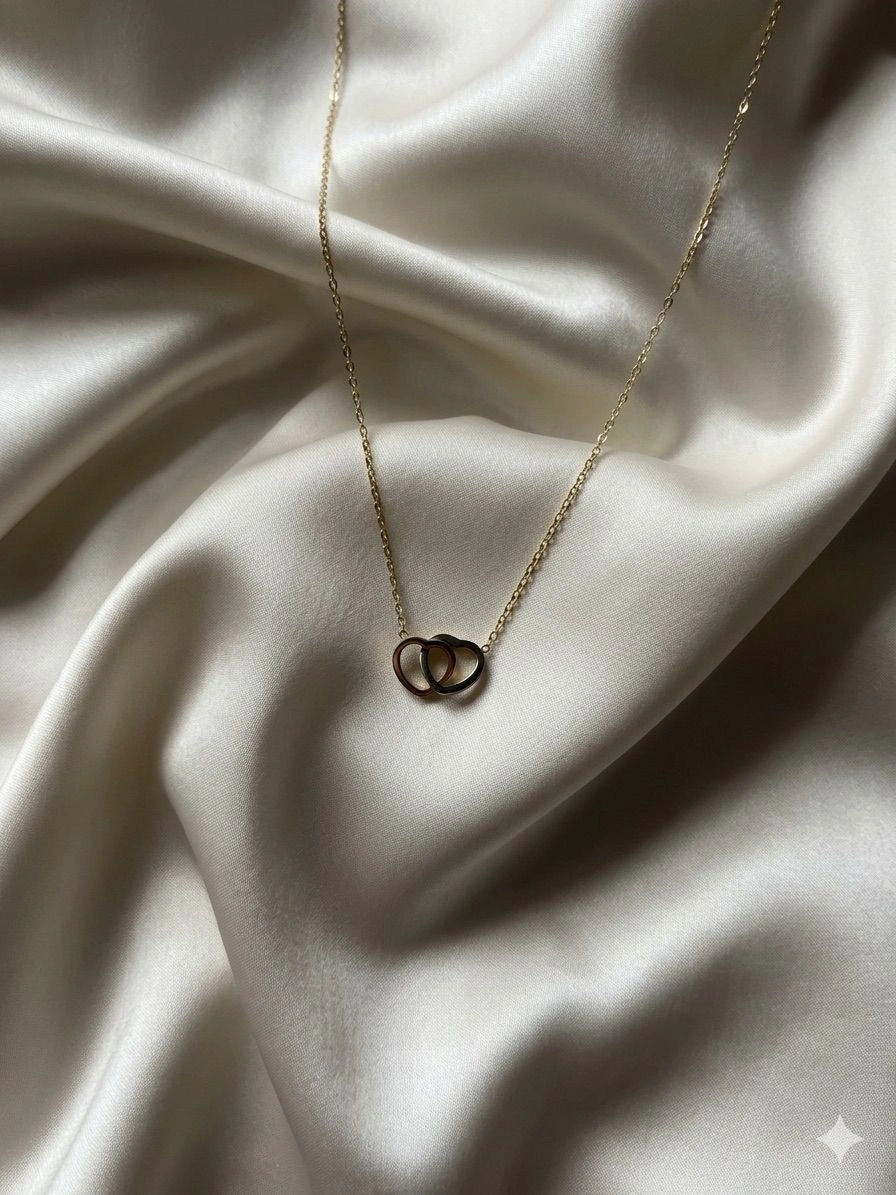 Golden Heart Pendant chain