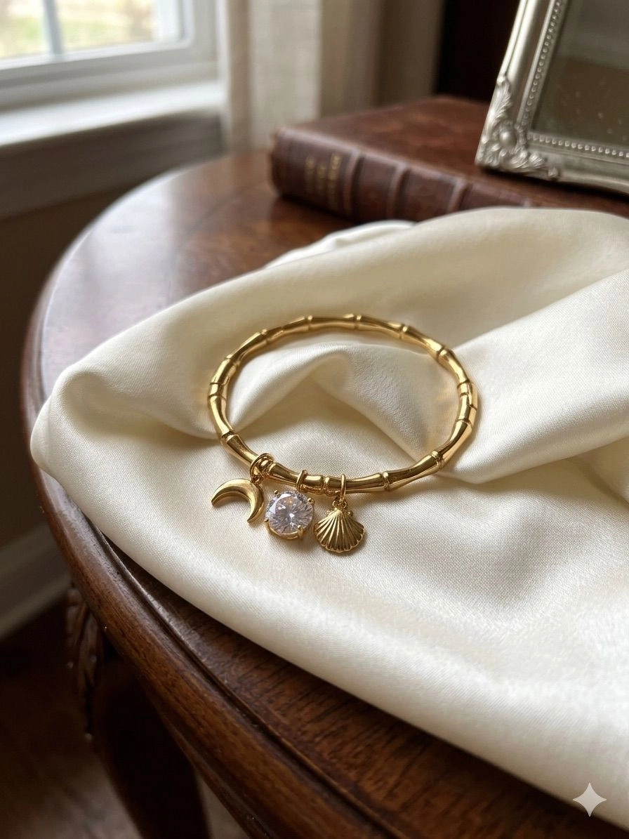 Bamboo charm Bracelet