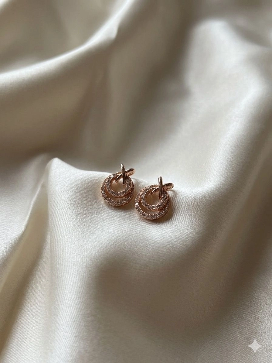 CZ Stone Anti tarnish Stud 1