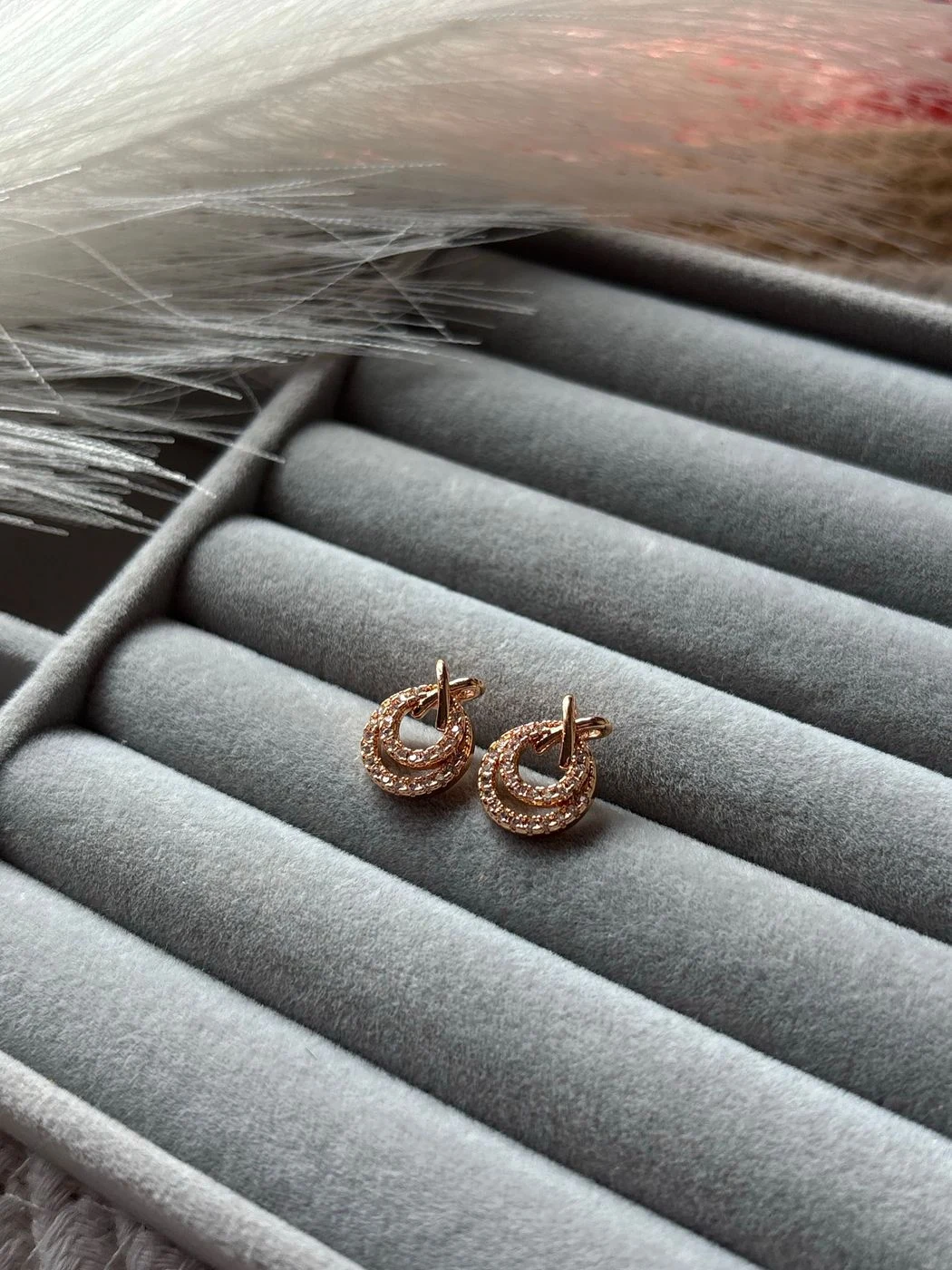 CZ Stone Anti tarnish Stud 3