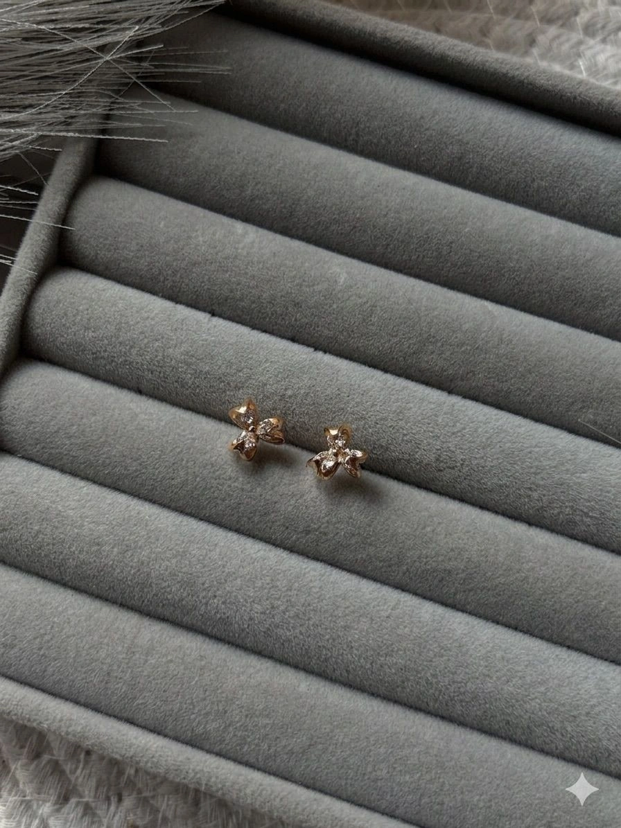Cz Stone Anti tarnish Stud 2