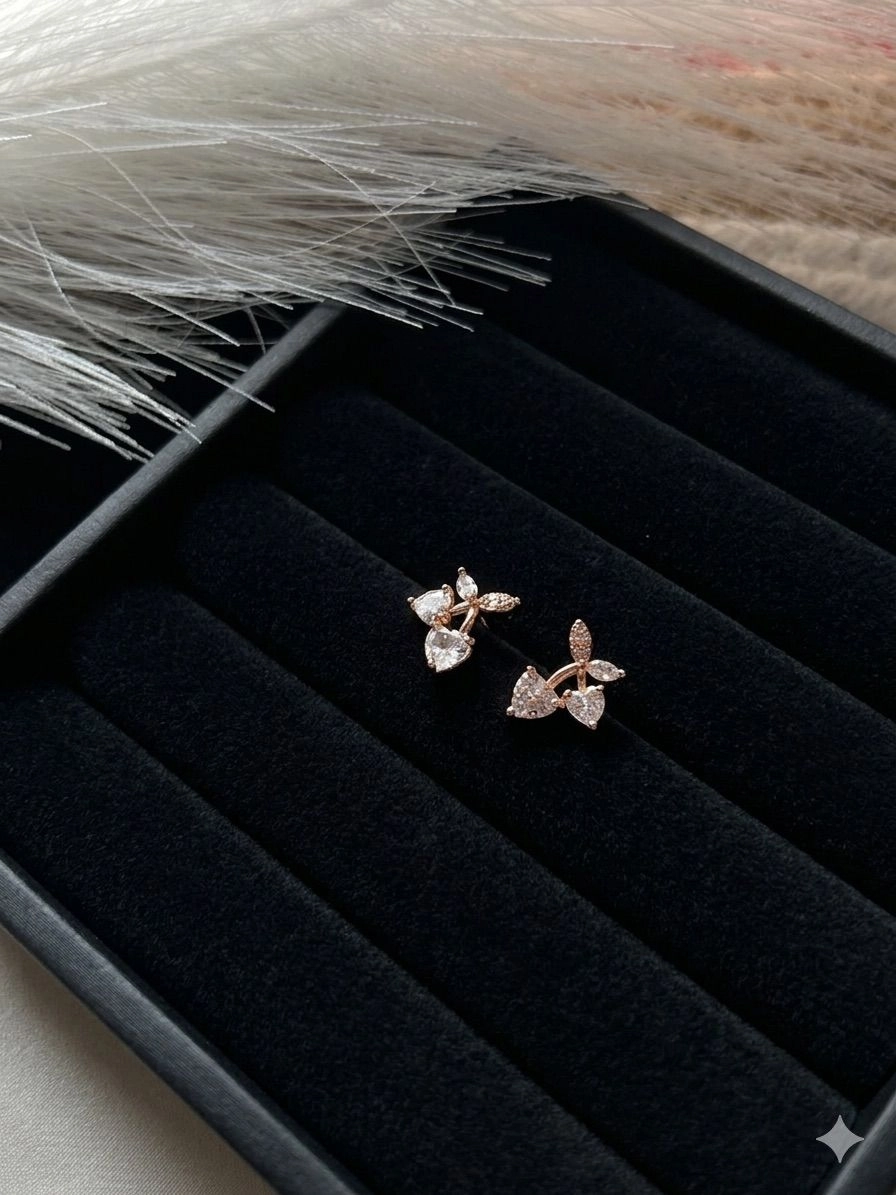 CZ Stone Anti tarnish Stud 2