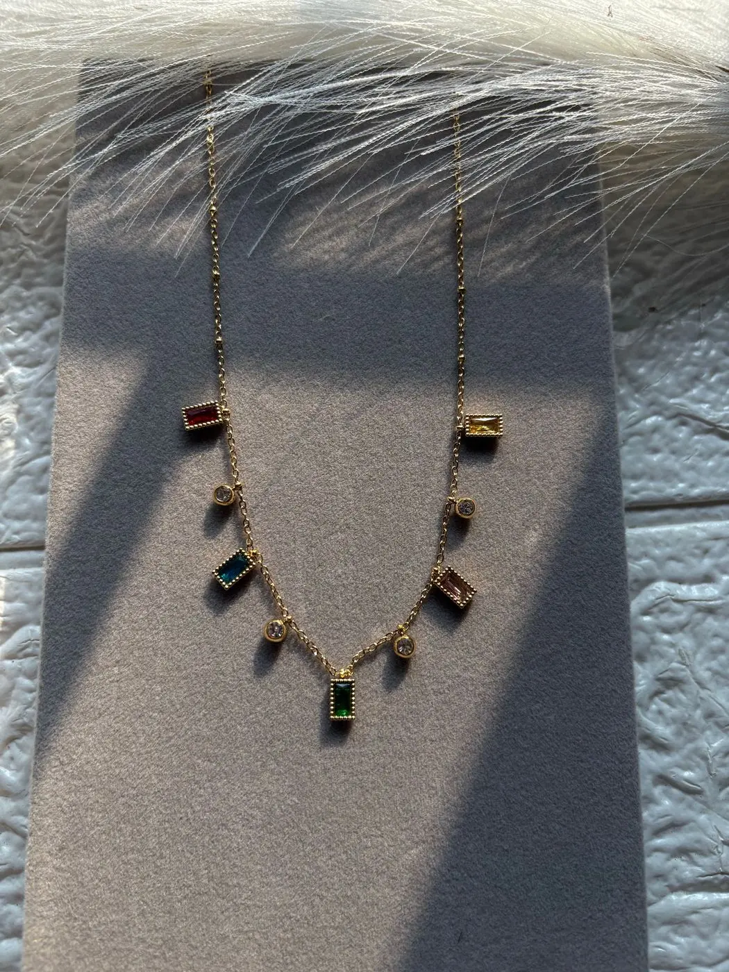 Anti tarnish Multicolor Charm Neklace 2