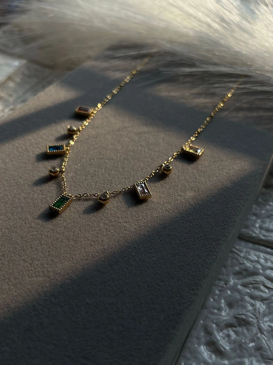 Anti tarnish Multicolor Charm Neklace 4