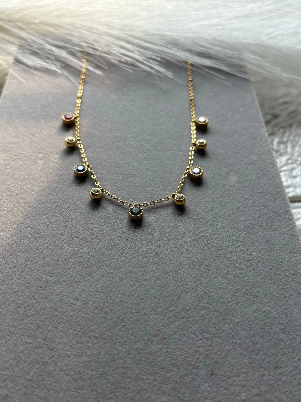 Multi color charm neklace 3