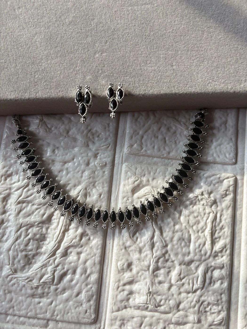 Oxidised Necklace Black 1