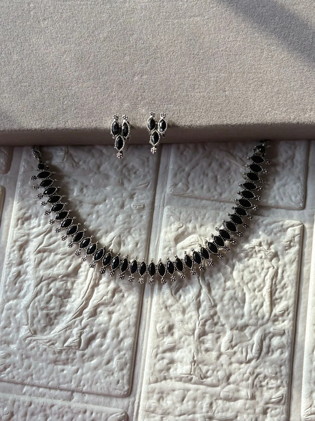 Oxidised Necklace Black 3