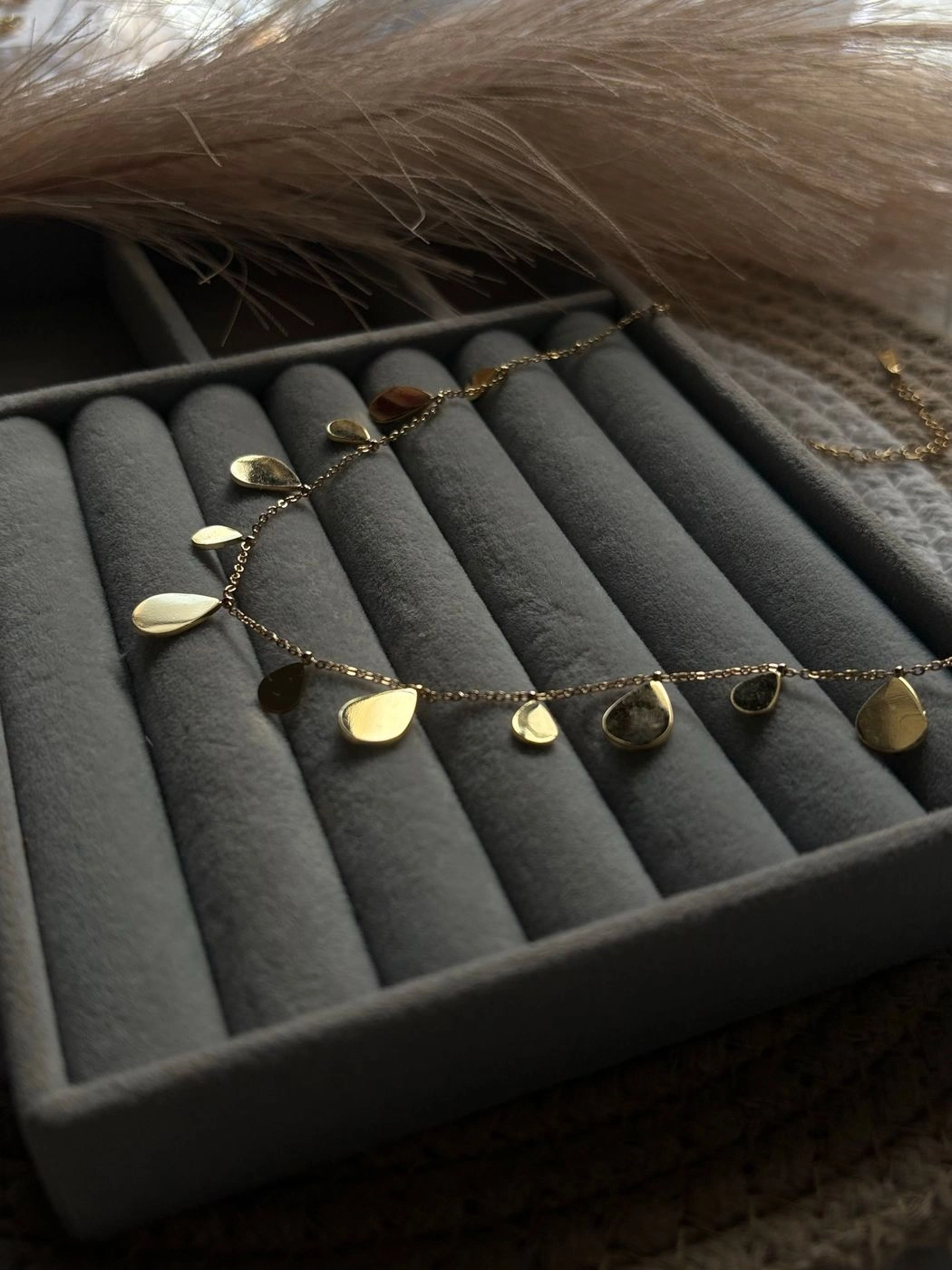 Raindrop charm Necklace 3