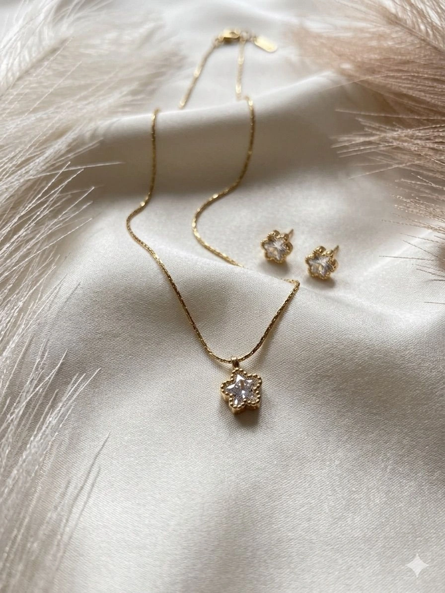 Anti tarnish chain & Stud 1
