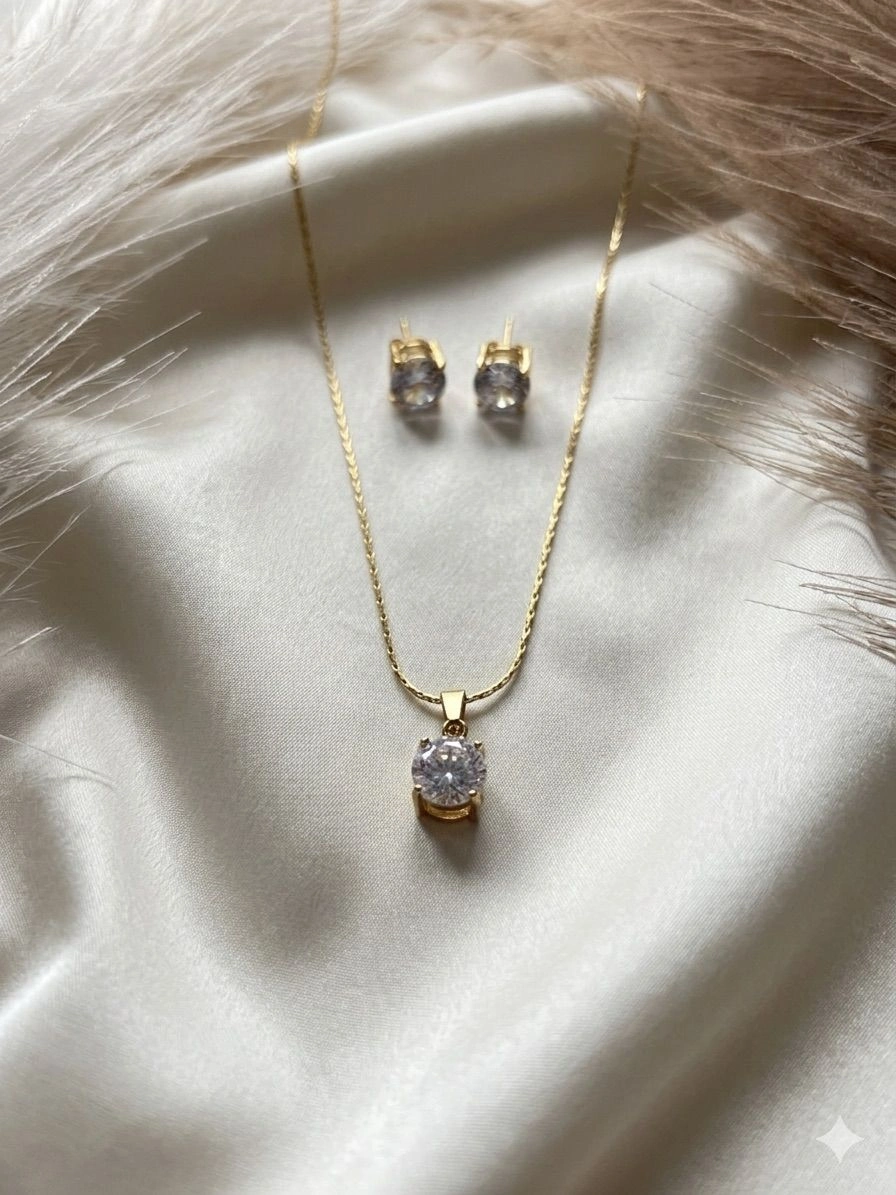Anti tarnish chain & stud combo 1