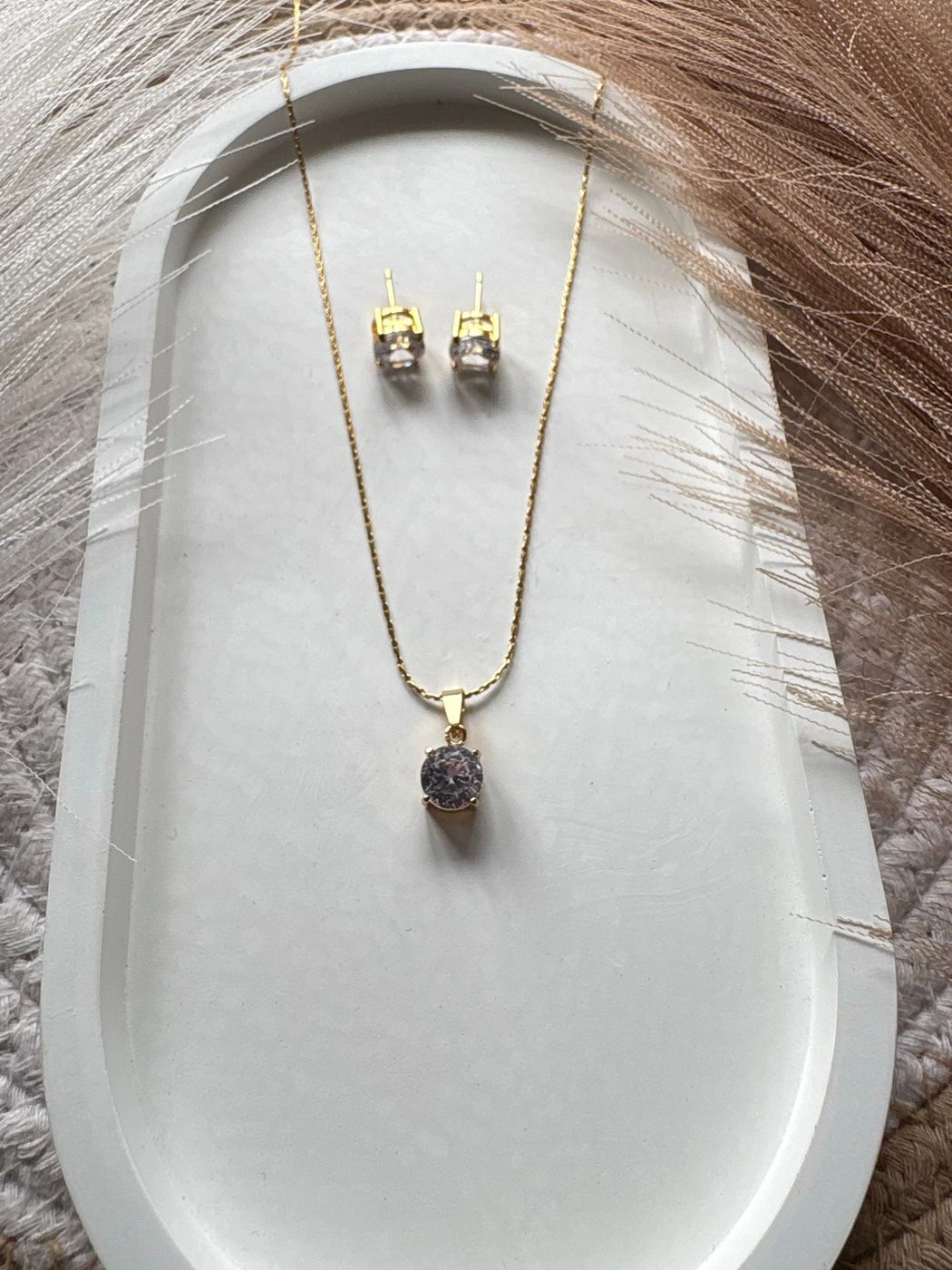 Anti tarnish chain & stud combo 3