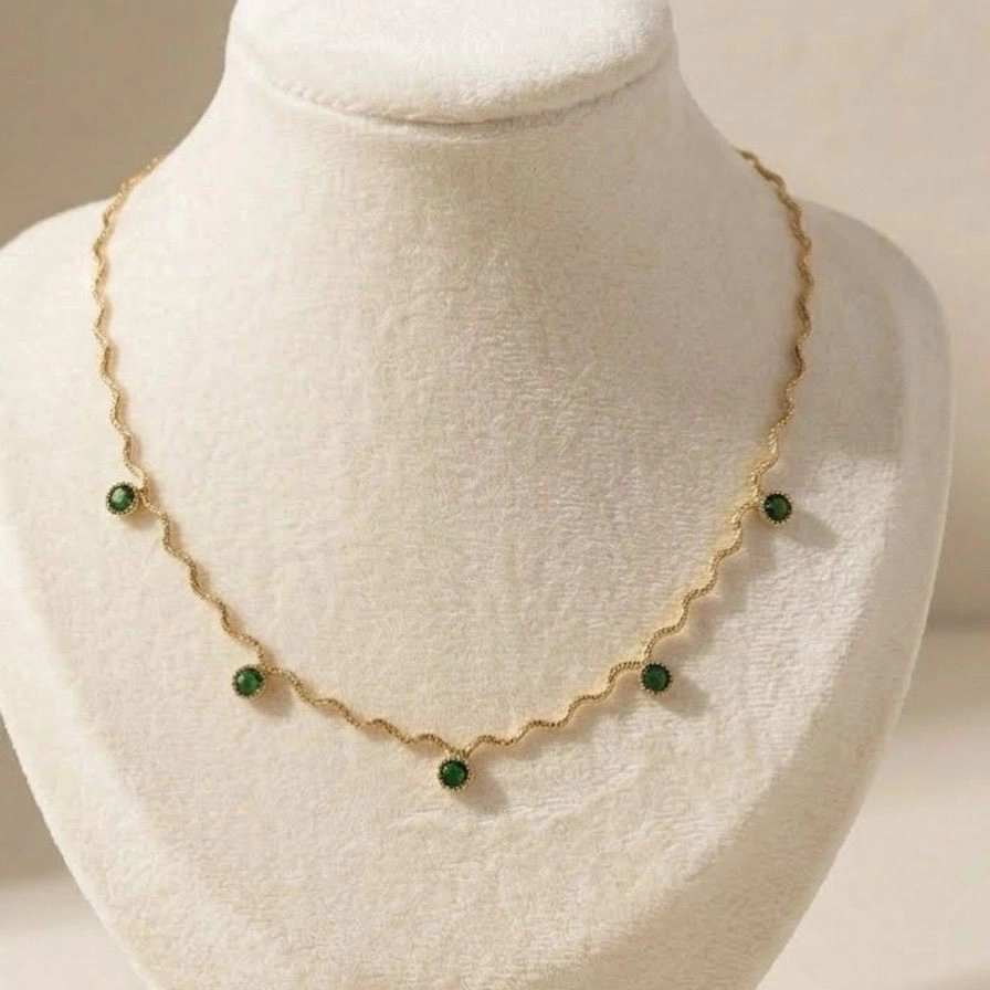 Anti tarnish wavy chain 2