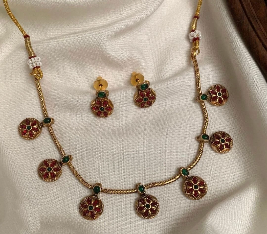 Floral Necklace Multi color