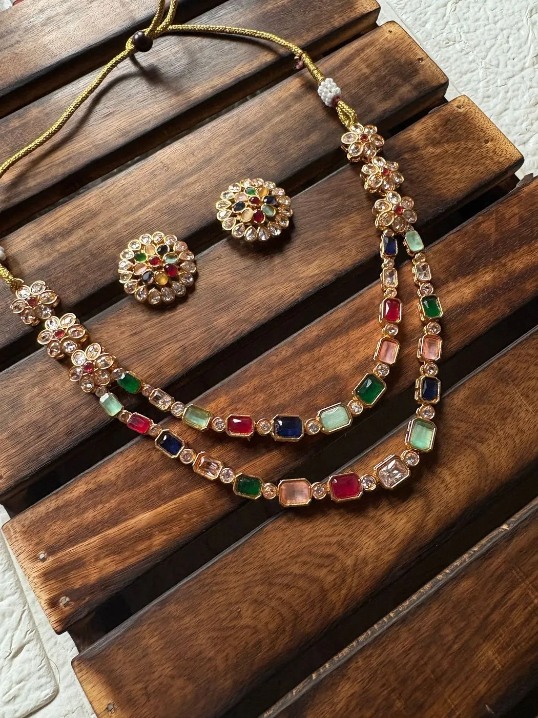 Multi color stone Necklace 2