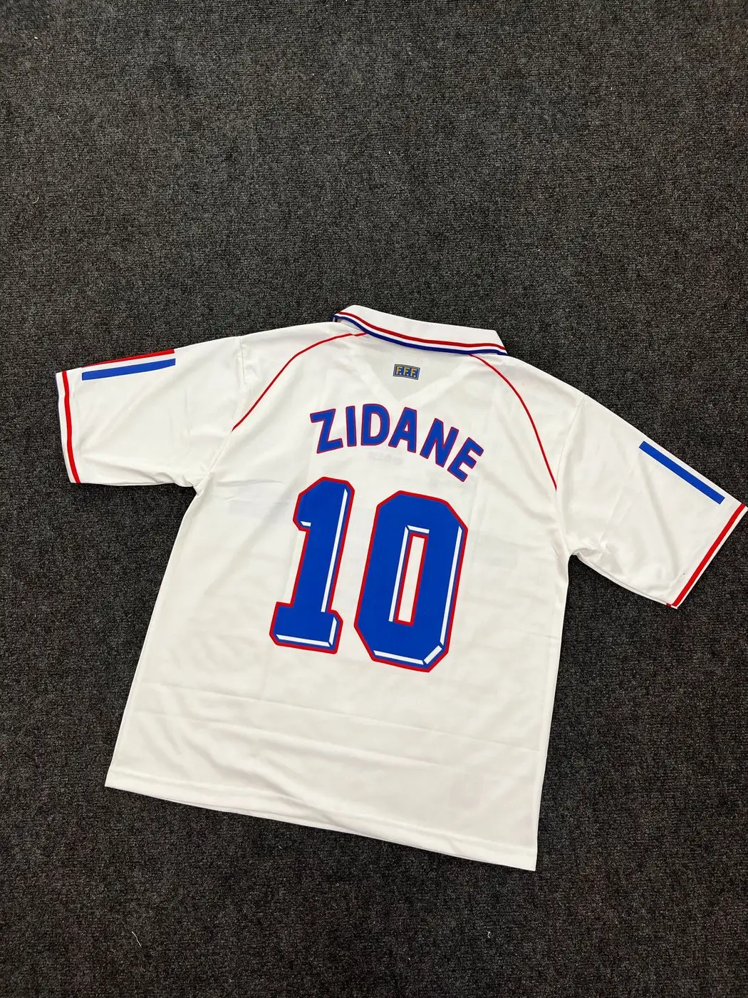 ZIDANE FRANCE EMBROIDERY FIVESLEEVE RETRO JERSEY 2